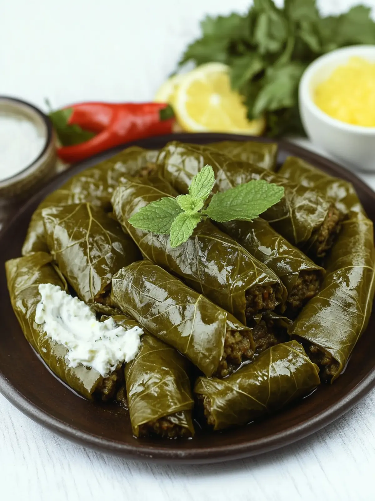 Delicious Lebanese Warak Enab (Stuffed Grape Leaves) Recipe 2 Lebanese Warak Enab (Stuffed Grape Leaves)