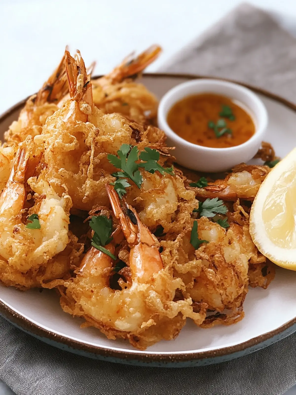 Crispy Ukoy (Filipino Shrimp Fritters) with a Zesty Dip 3 Ukoy (Filipino Shrimp Fritters)