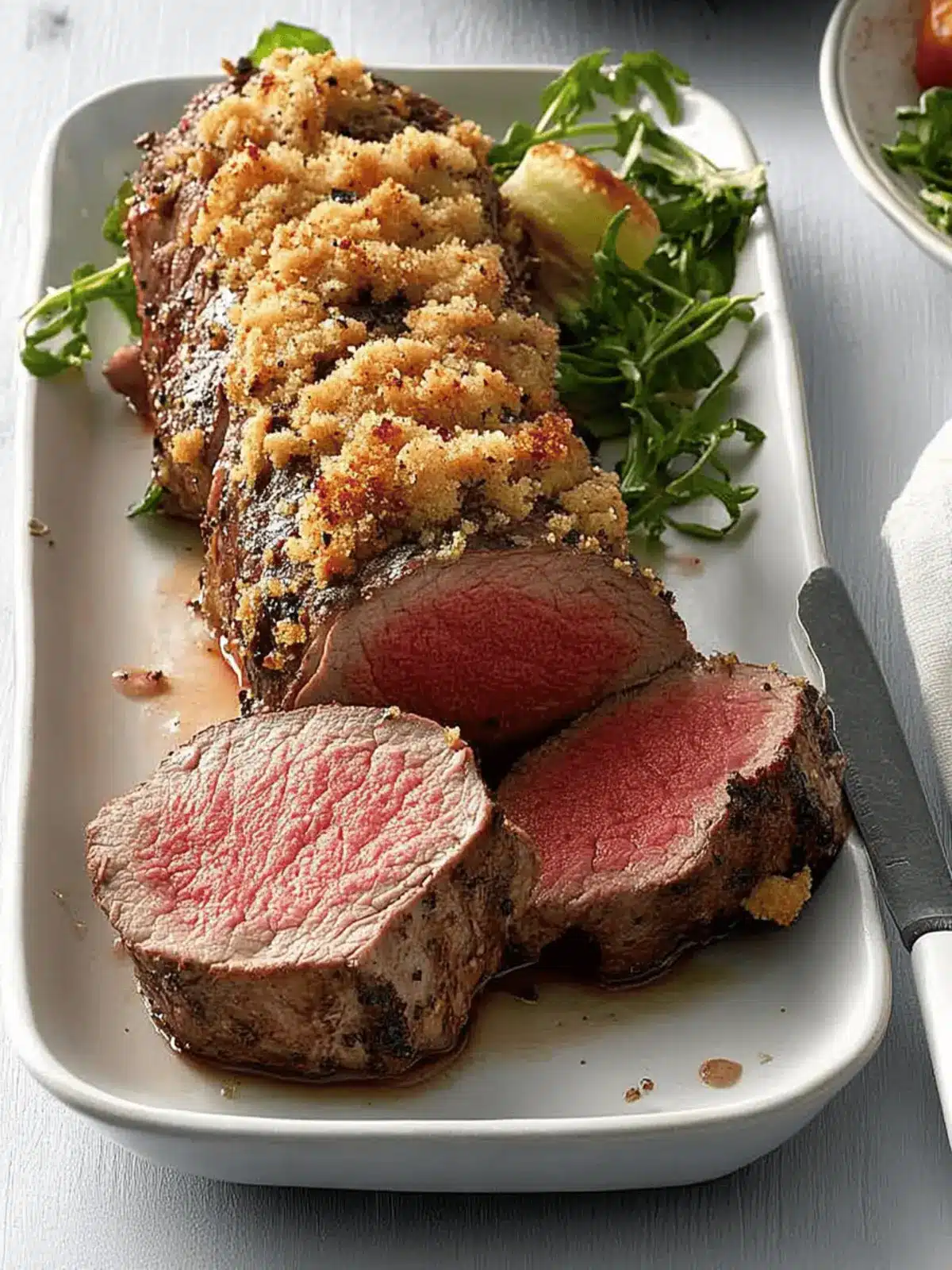 Horseradish-Encrusted Beef Tenderloin: A Showstopper Dinner 4 Horseradish-Encrusted Beef Tenderloin