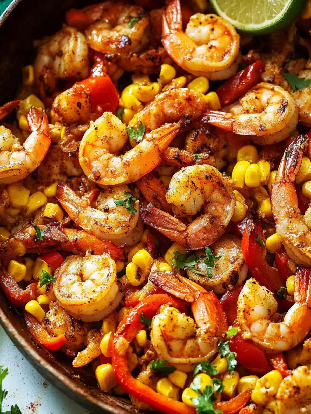 Spicy Cajun Shrimp with Bell Peppers & Corn Ready in 30 Minutes 2 Cajun Shrimp with Bell Peppers & Corn