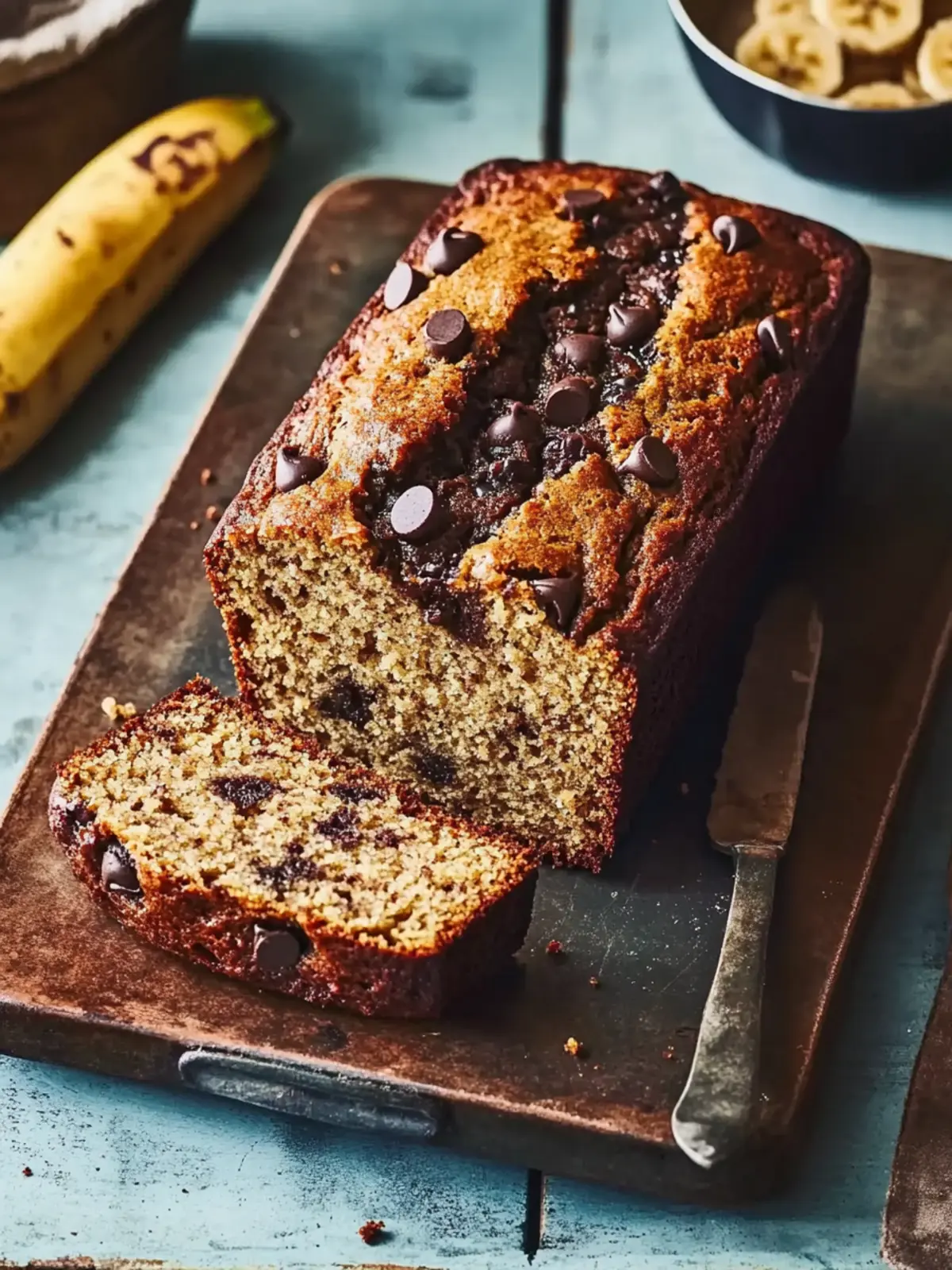 Irresistibly Moist Chocolate Chip Banana Bread Recipe 4 Chocolate chip banana bread