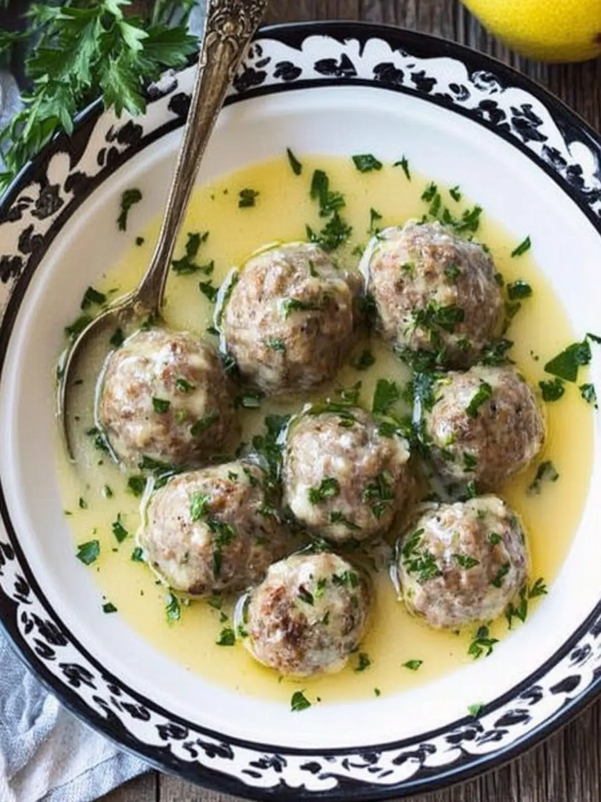 Savory Greek Meatballs in Lemon Sauce for Fresh Flavor Bliss 3 Greek Meatballs in Lemon Sauce