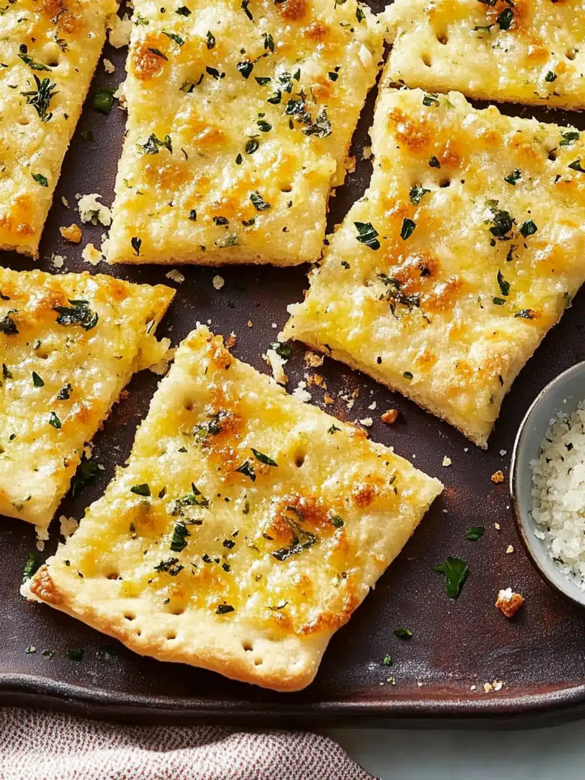 Delicious Garlic-Cheese Flatbread for Quick Enjoyment 4 Garlic-Cheese Flatbread