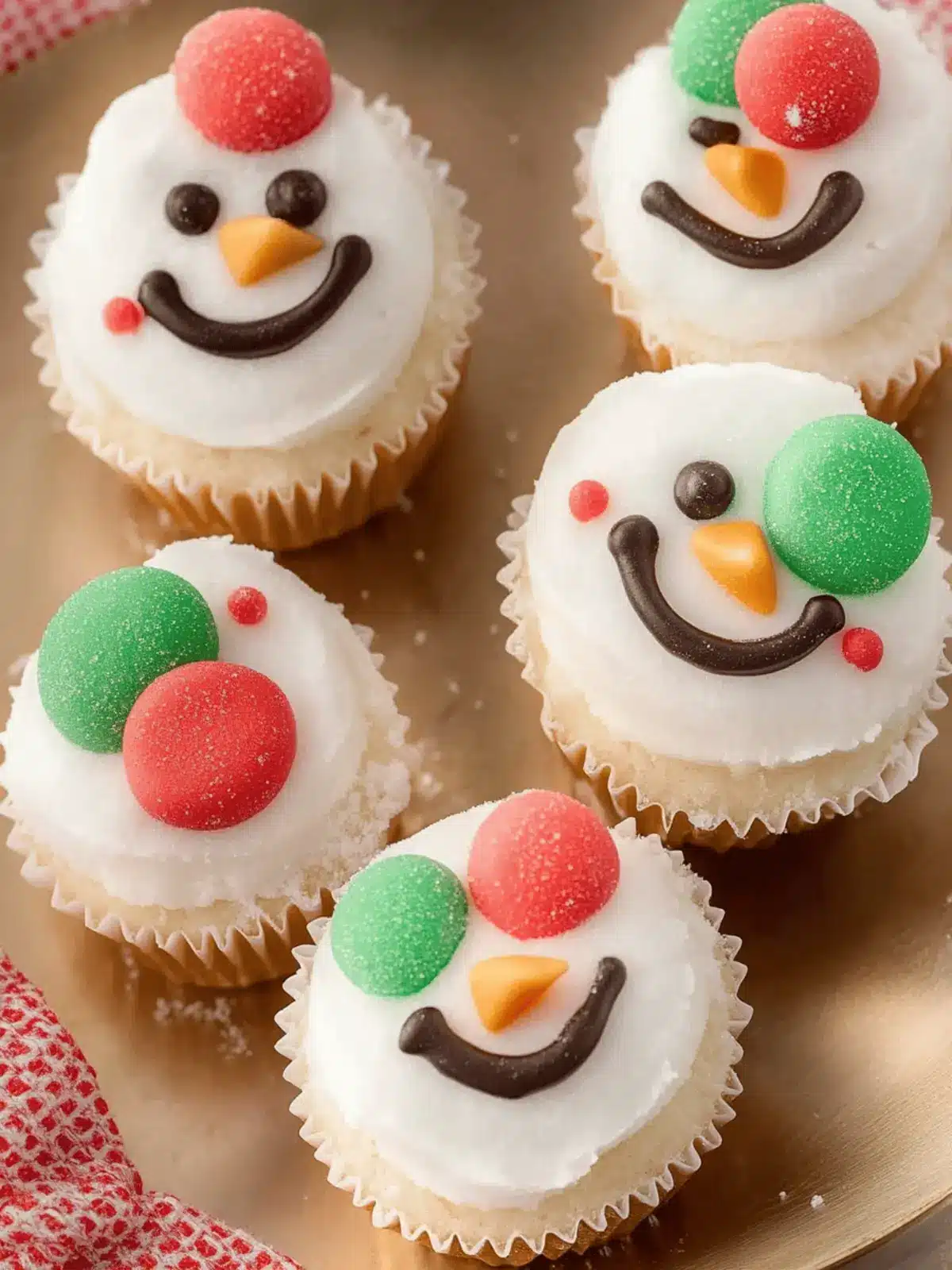 How To Make Sweet And Adorable Snowman Cupcakes Together 4 How To Make Sweet And Adorable Snowman Cupcakes