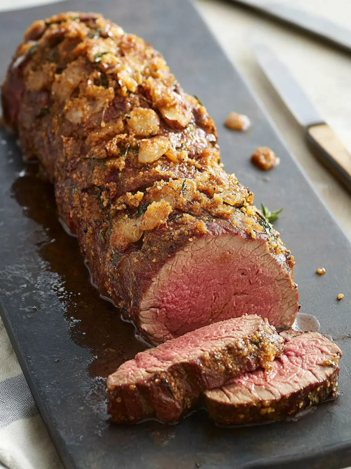 Horseradish-Crusted Beef Tenderloin for Epic Dinner Wins 2 Horseradish-Crusted Beef Tenderloin