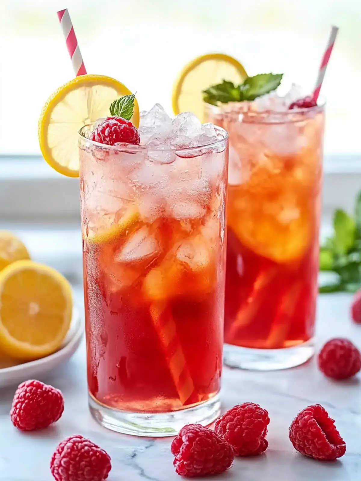 Zesty Raspberry Iced Tea for a Refreshing Summer Sip 2 Raspberry Iced Tea