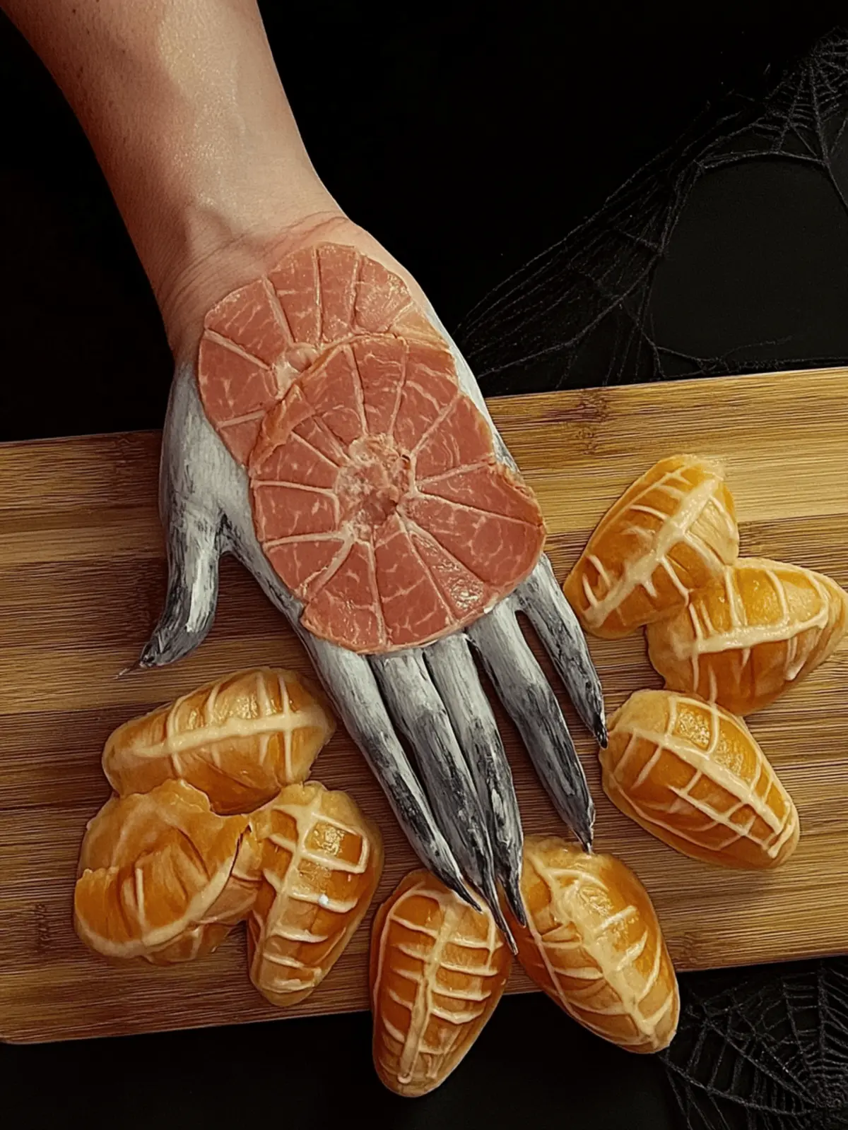Scare Up Fun with This Creepy Halloween Hand Appetizer 2 Creepy Halloween Hand Appetizer