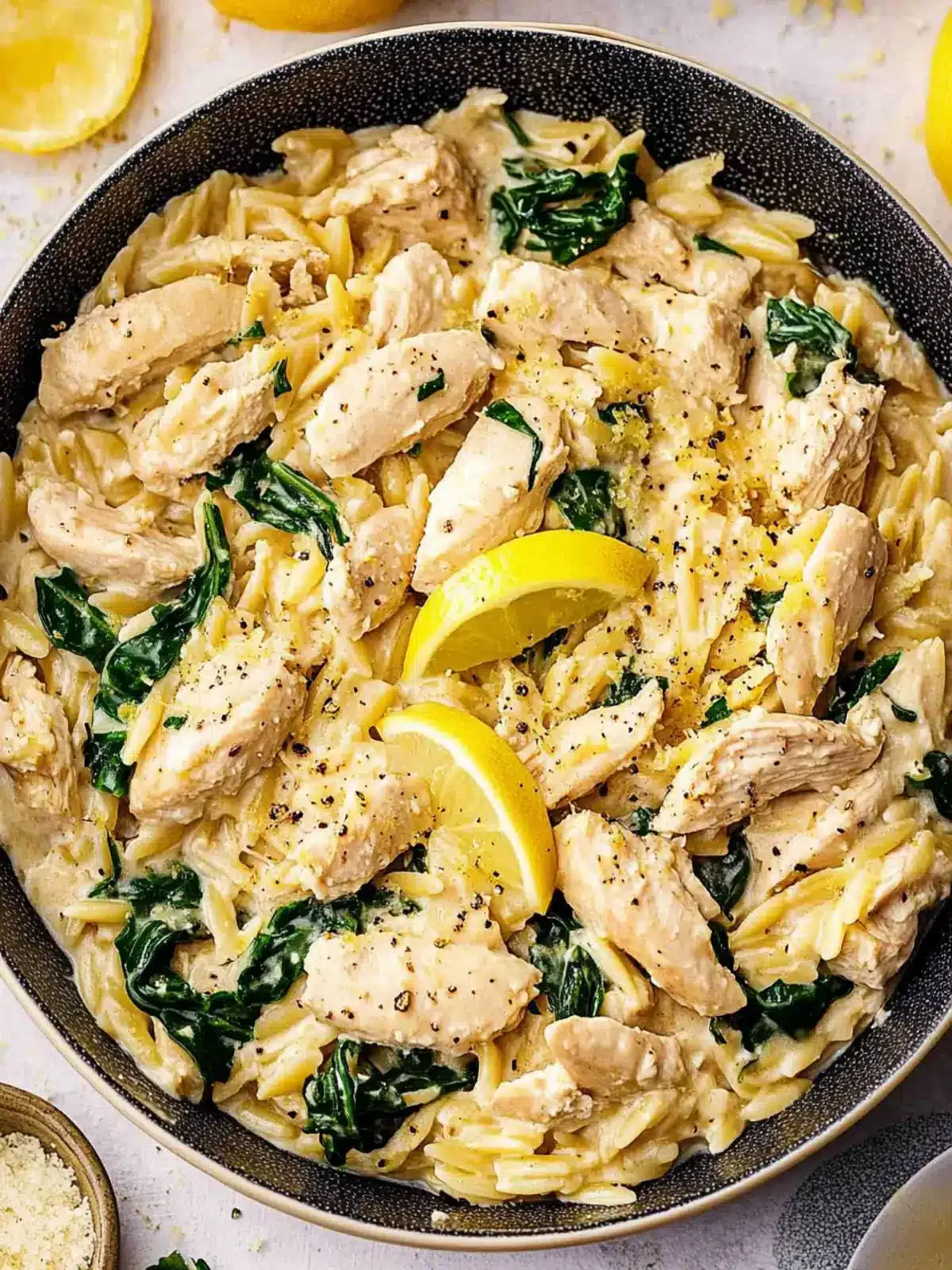 Creamy Lemon Chicken Orzo: A Bright & Comforting Dinner Delight 2 Creamy Lemon Chicken Orzo