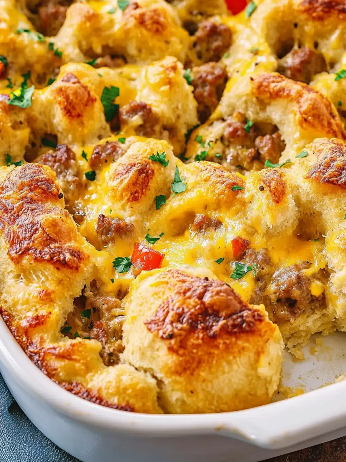Satisfy Mornings with Bagel Bake and Cheddar Sausage Delight 2 Bagel Bake with Sausage and Cheddar