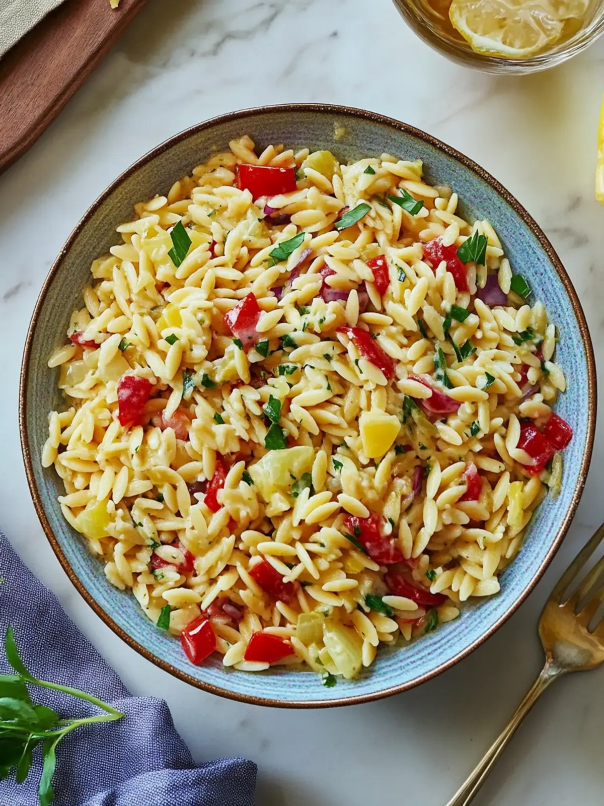 Brighten Your Day with Lemony Orzo Pasta Salad Delight 4 Lemony Orzo Pasta Salad
