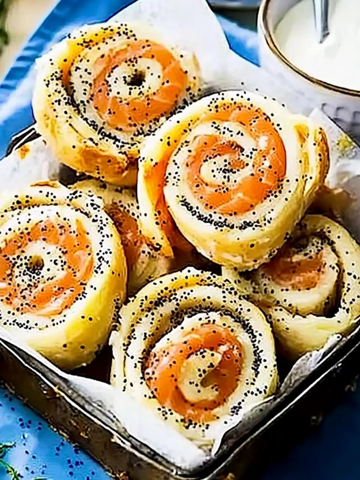 Smoked Salmon & Poppy Seed Palmiers: A Savory Picnic Delight 2 Smoked salmon & poppy seed palmiers