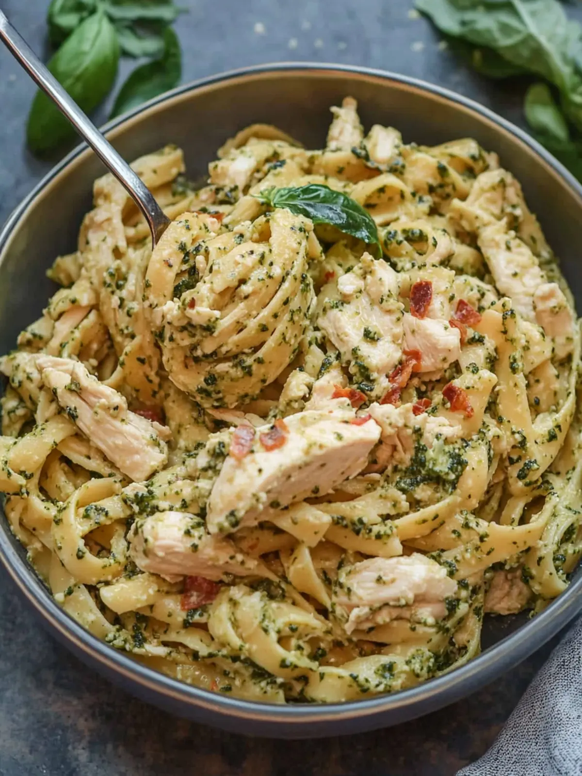 Irresistible Creamy Chicken Pesto Pasta in One Easy Pan 3 Creamy Chicken Pesto Pasta