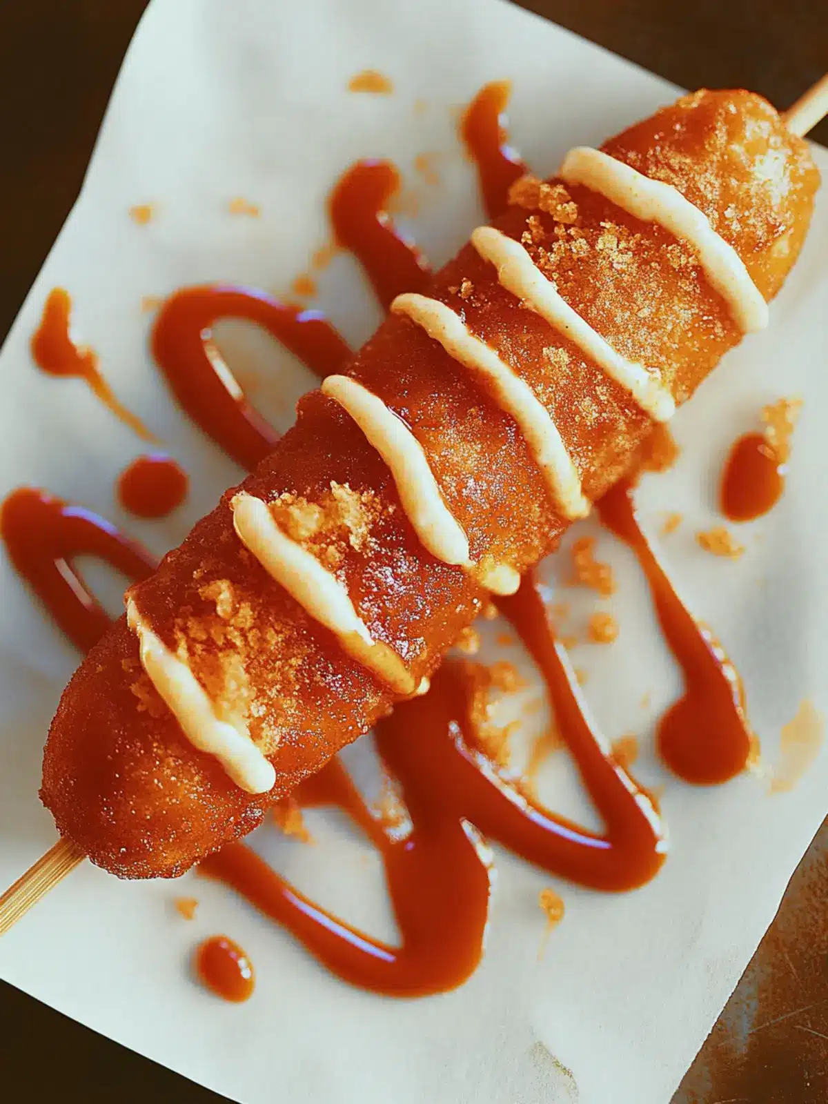 Crispy Corn Dogs: Battered Sausage on a Stick Perfection 2 Corn Dogs (Battered Sausage on a Stick)