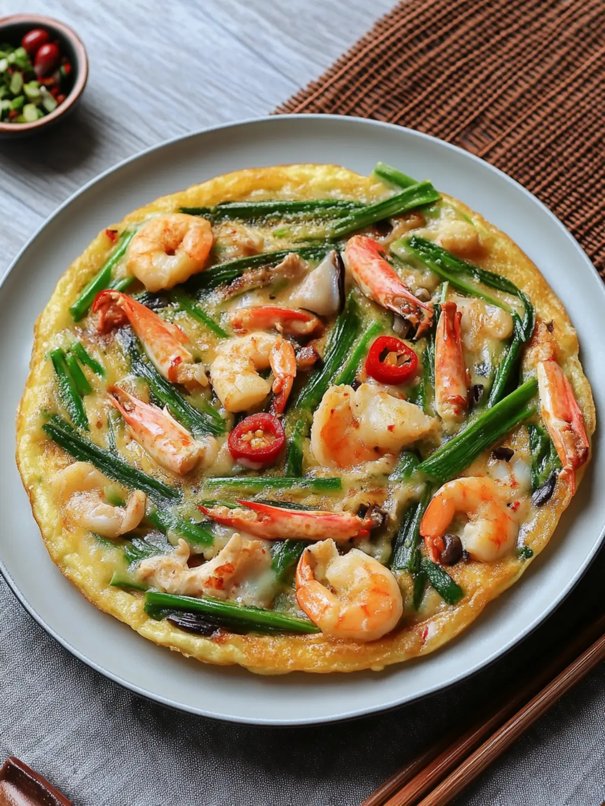 Crispy Korean Haemul Pajeon: Your New Favorite Seafood Snack 2 Korean Haemul Pajeon (Seafood Pancake)