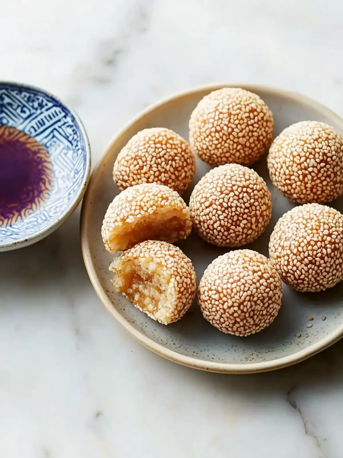 Irresistible Sesame Seed Dessert Balls (Jian Dui) Recipe 2 Sesame Seed Dessert Balls (Jian Dui)