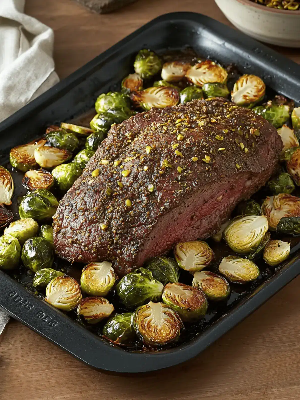 One Pan Roasted Beef Tri-Tip & Brussels Sprouts Magic 4 One Pan Roasted Beef Tri-Tip & Brussels Sprouts