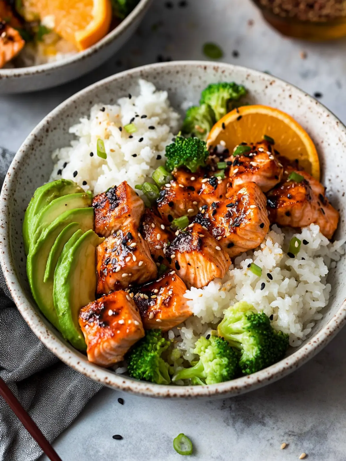 Zesty Crispy Orange Salmon Bowls for a Flavorful Feast 2 Crispy Orange Salmon Bowls