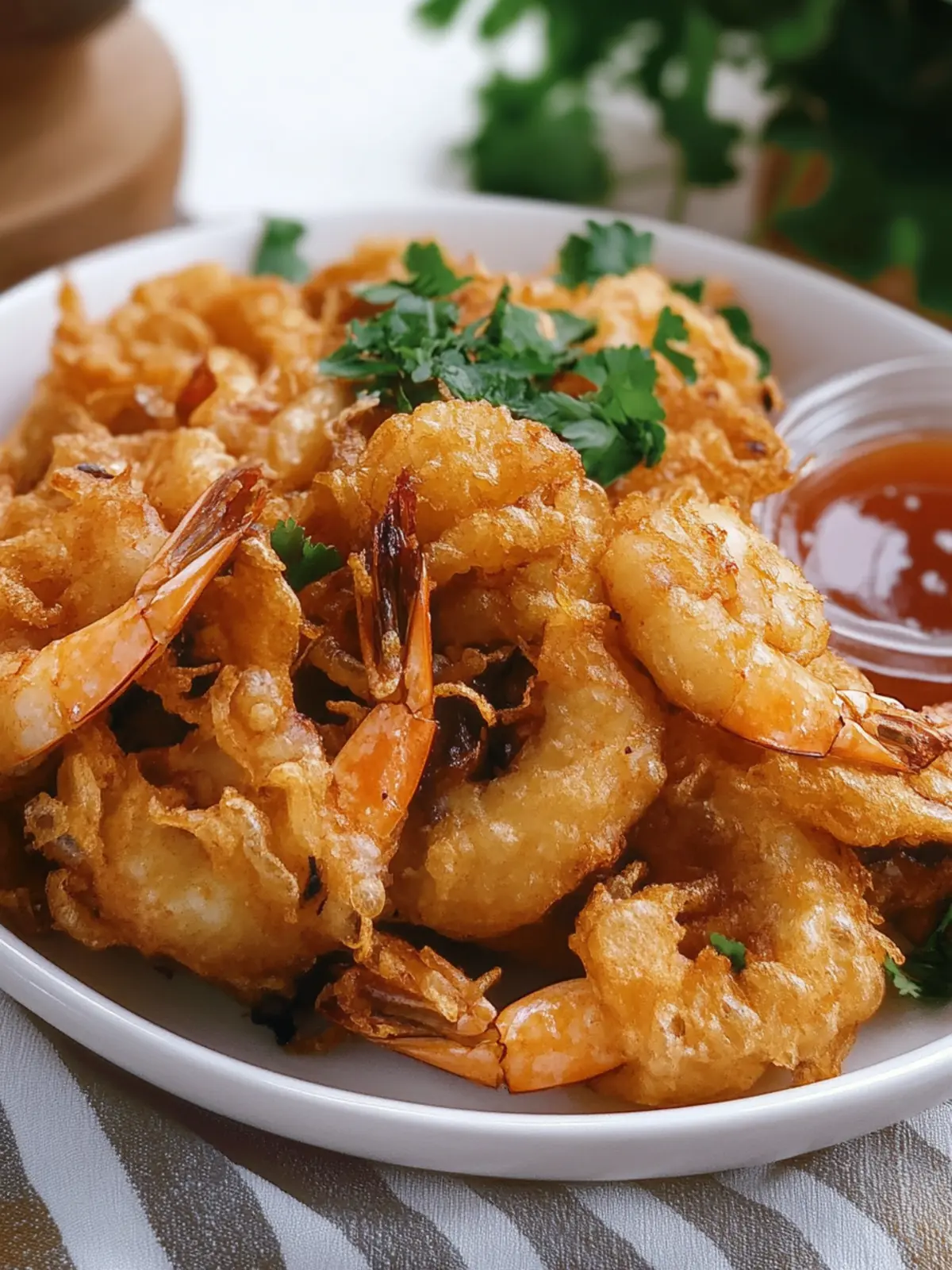 Crispy Ukoy (Filipino Shrimp Fritters) with a Zesty Dip 2 Ukoy (Filipino Shrimp Fritters)