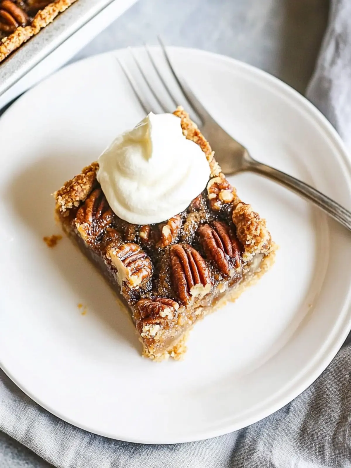Delicious Pecan Pie Bars With Easy Press-in Crust, No Corn Syrup 2 Pecan Pie Bars With an Easy Press-in Crust and No Corn Syrup!