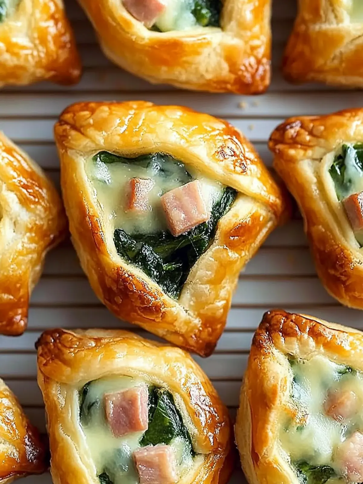 Delicious Ham & Cheese Spinach Puffs for Effortless Snacking 3 Ham & Cheese Spinach Puffs