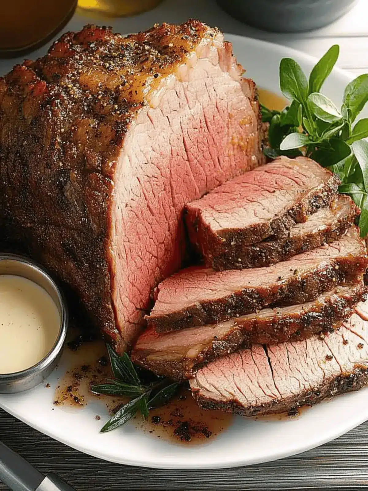 Perfectly Peppery Roast Beef with Tangy Horseradish Sauce 4 Peppery Roast Beef