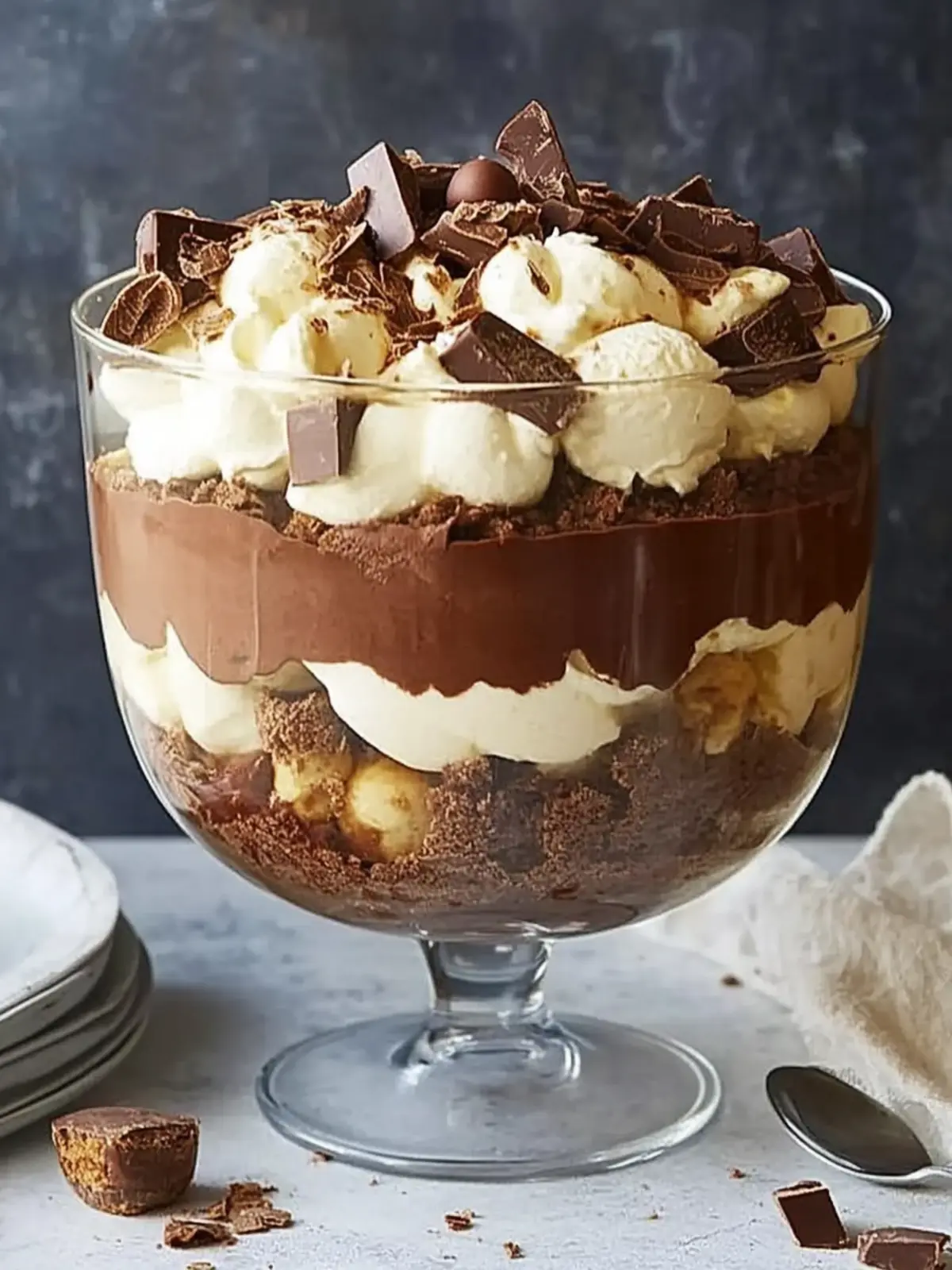 Irresistible Chocolate Trifle with Irish Cream Delight 2 Chocolate trifle