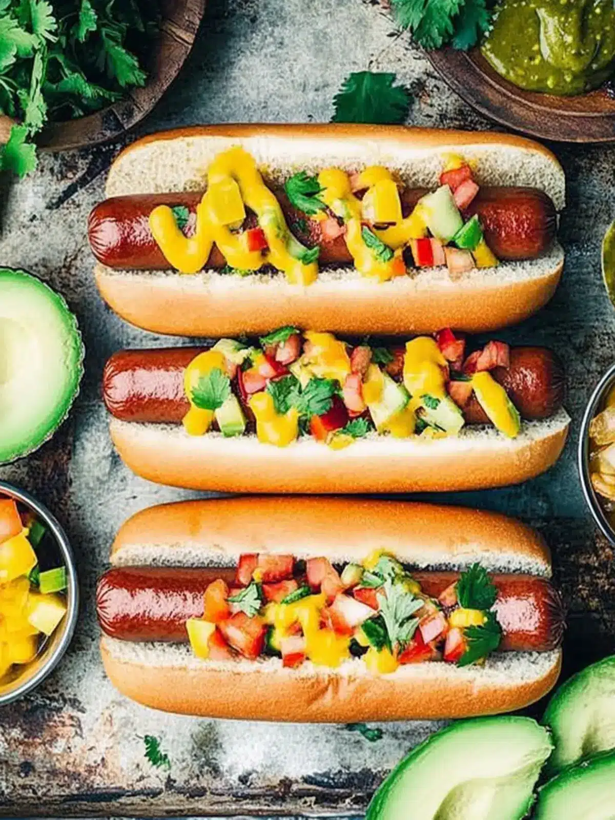 Create Your Own Tropical Hot Dog Bar for Summer Fun 2 Tropical Hot Dog Bar