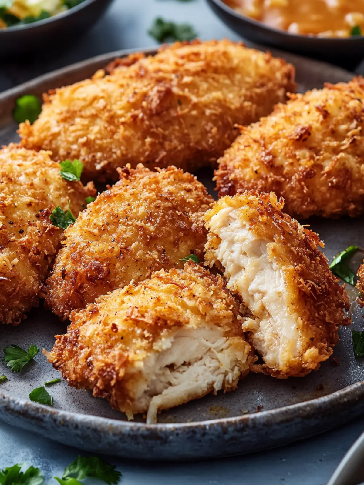 Crunchy Coconut Chicken with Thai Salad That Wow Your Family 4 Crunchy Coconut Chicken