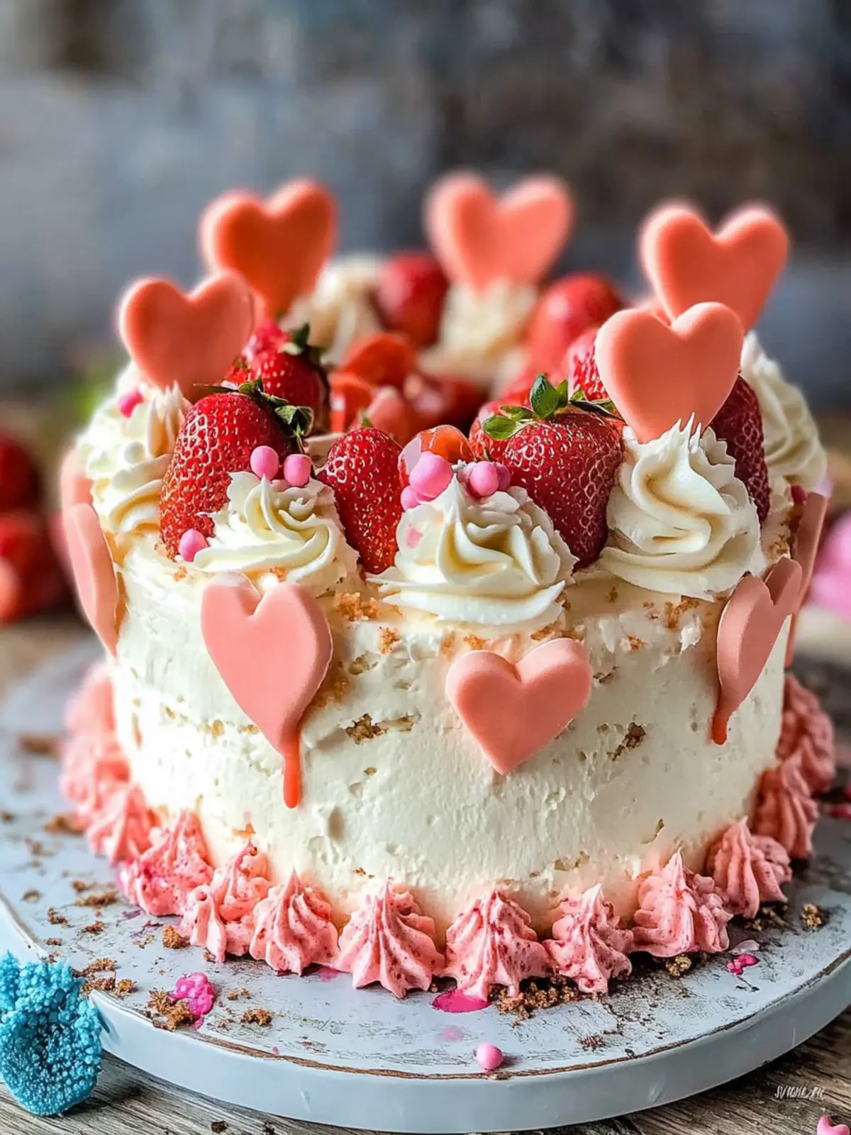 Delicious Strawberry Valentine Cake to Impress Your Sweetheart 4 Strawberry Valentine Cake