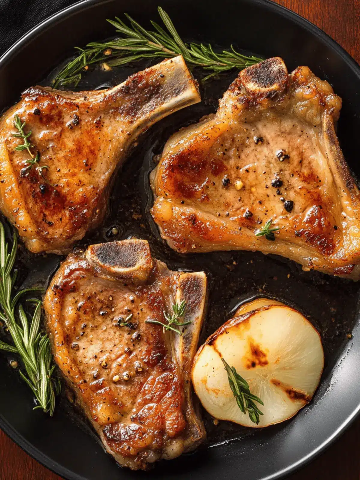 Garlic Rosemary Pork Chops in 25 Minutes for a Flavor Explosion 4 Pork Chops