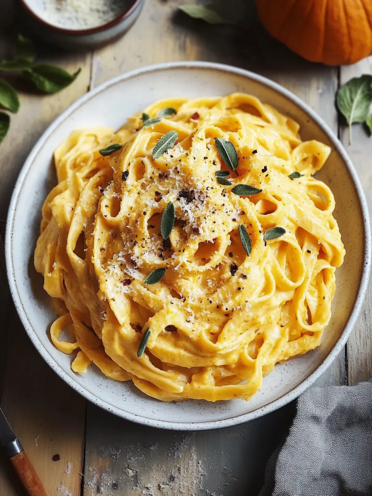 Creamy Pumpkin Alfredo Pasta - Quick Comfort for Fall Nights 4 Creamy Pumpkin Alfredo Pasta