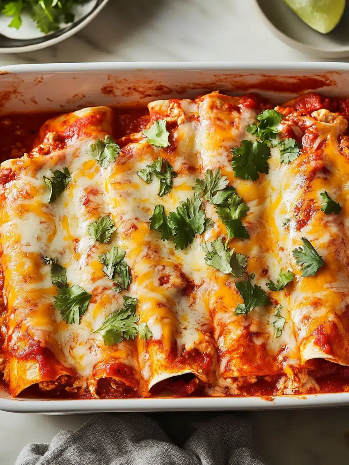 Irresistible Chicken Enchiladas with Homemade Sauce Delight 2 Chicken Enchiladas