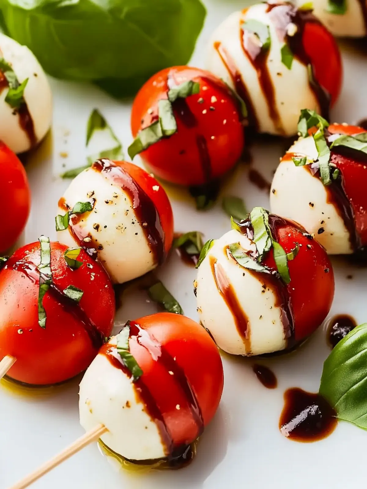 Savory Caprese Bites with Easy Balsamic Glaze Magic 4 Caprese Bites