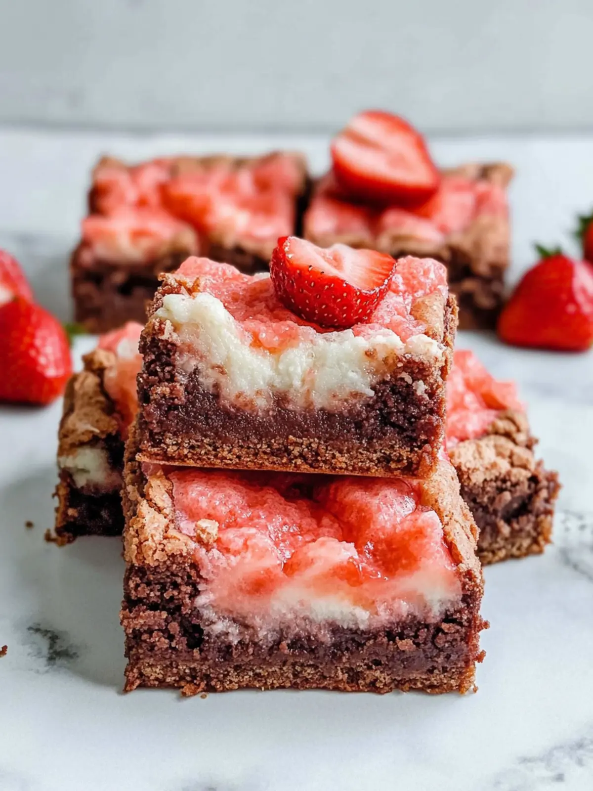 Decadent Strawberry Brownies You Can't Resist Making Today 3 Strawberry Brownies