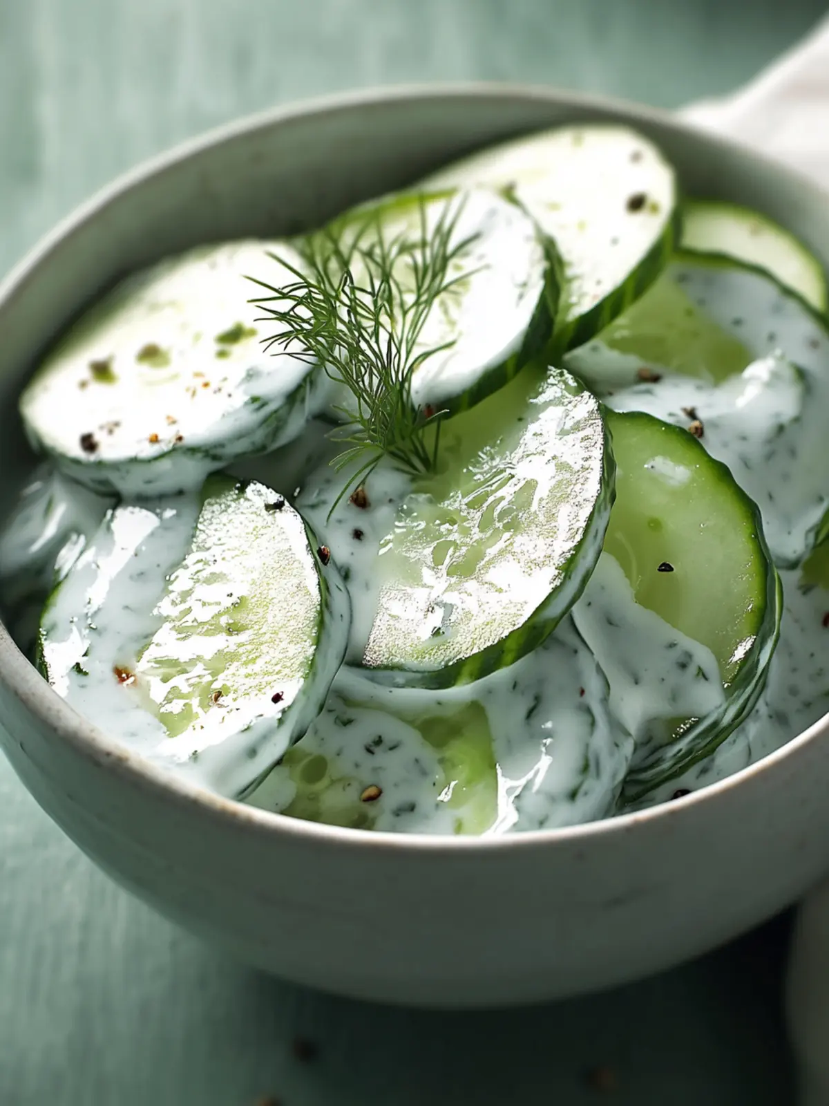 Cool & Creamy Cucumber Delight: Your Perfect Summer Side 2 Cool & Creamy Cucumber Delight