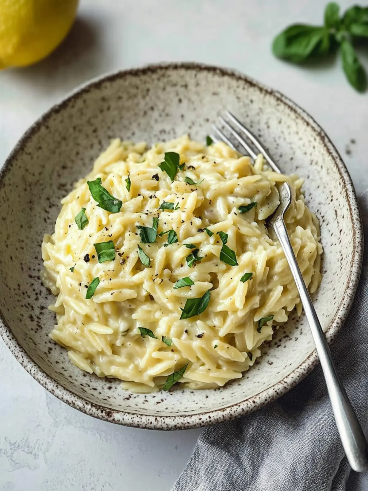 Delicious Creamy Lemon Orzo in Just 12 Minutes 2 Creamy Lemon Orzo