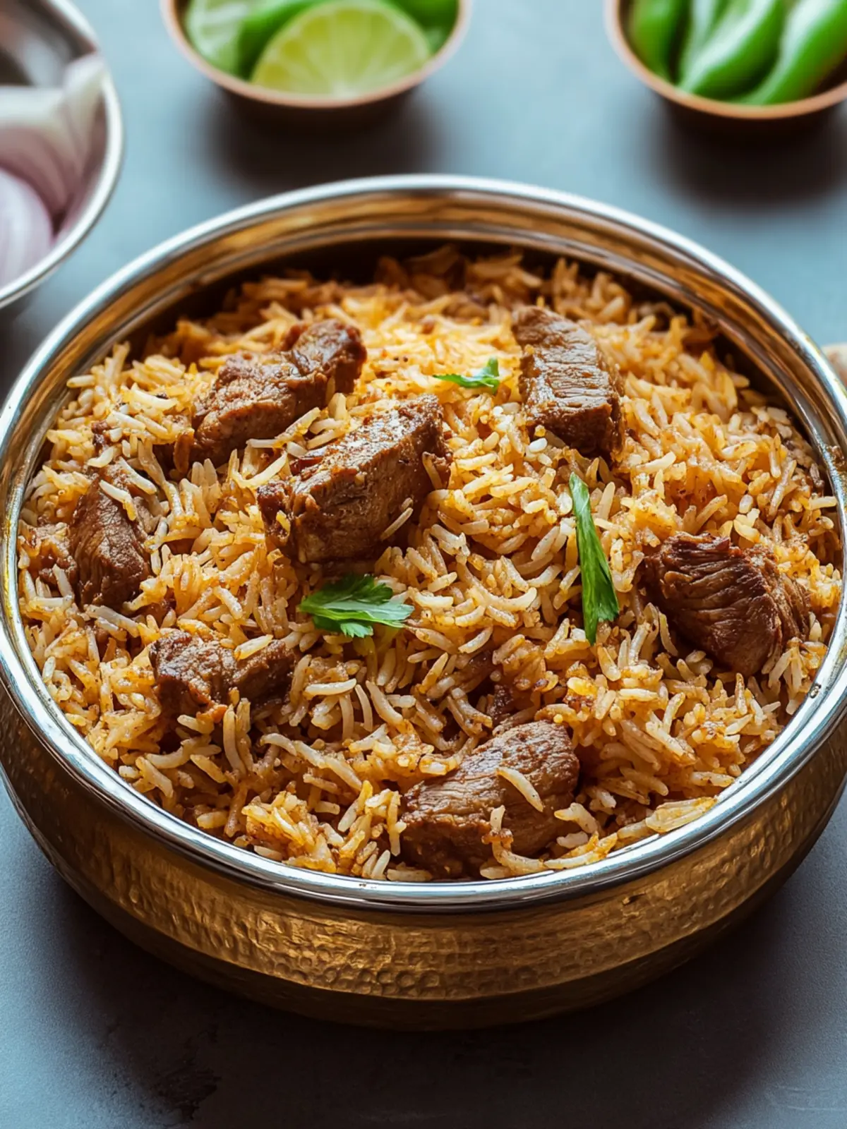 Indian Mutton Biryani: Unleash Bold Flavors at Home 2 Indian Mutton Biryani (Spiced Rice with Goat Meat)