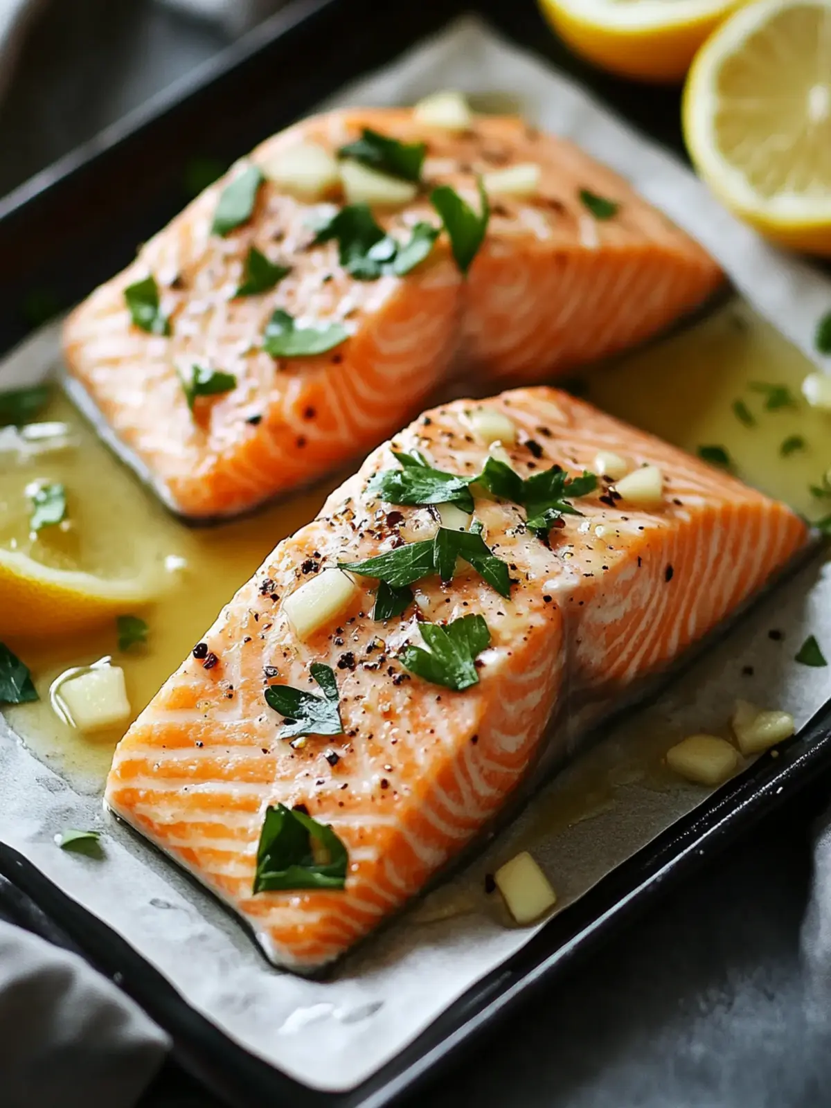Salmon with a Garlic Twist: Flavorful and Healthy Delight 2 Salmon with a Garlic Twist