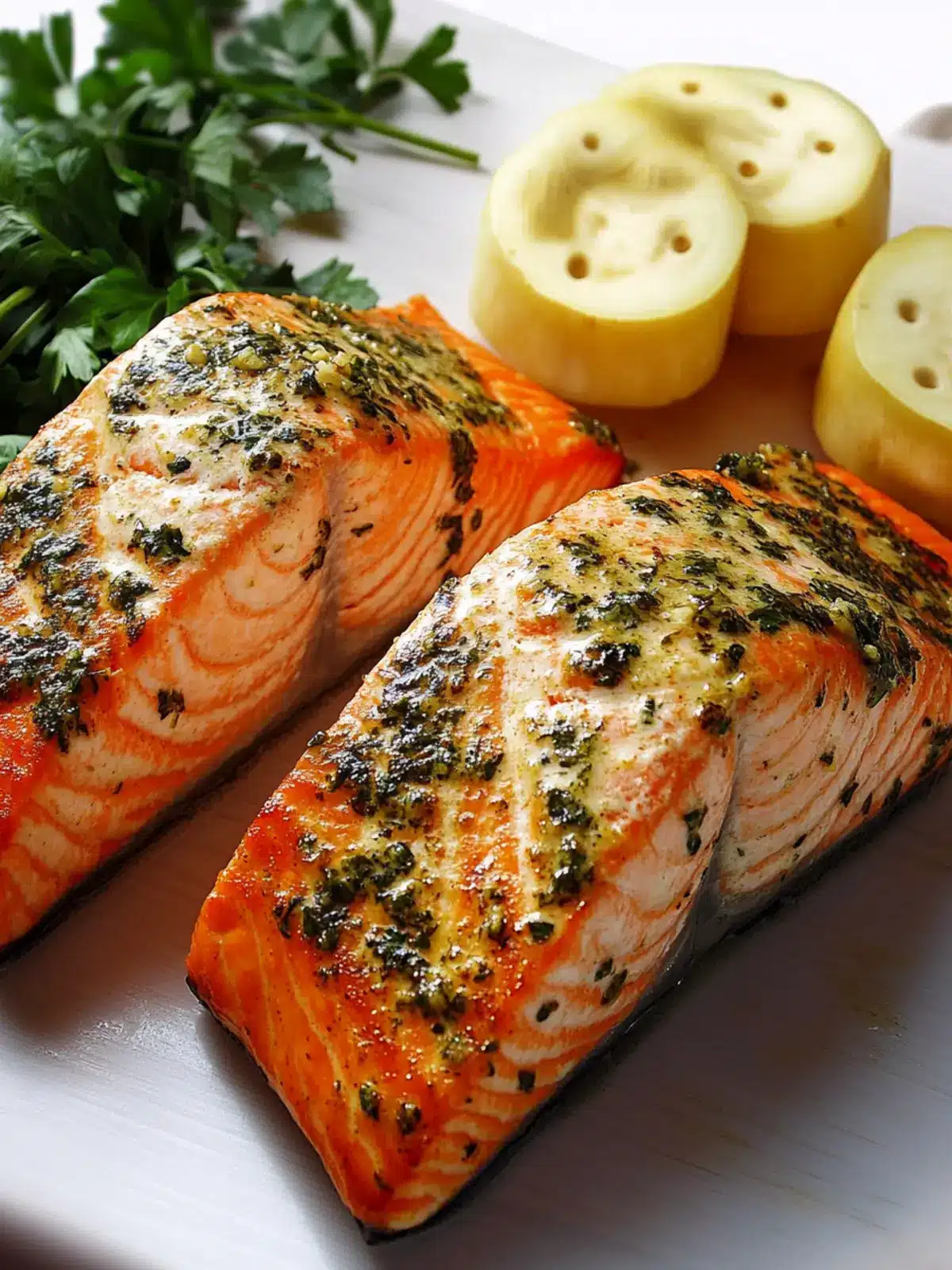 Irresistible Garlic-Herb Salmon in Just 20 Minutes! 3 Garlic-Herb Salmon