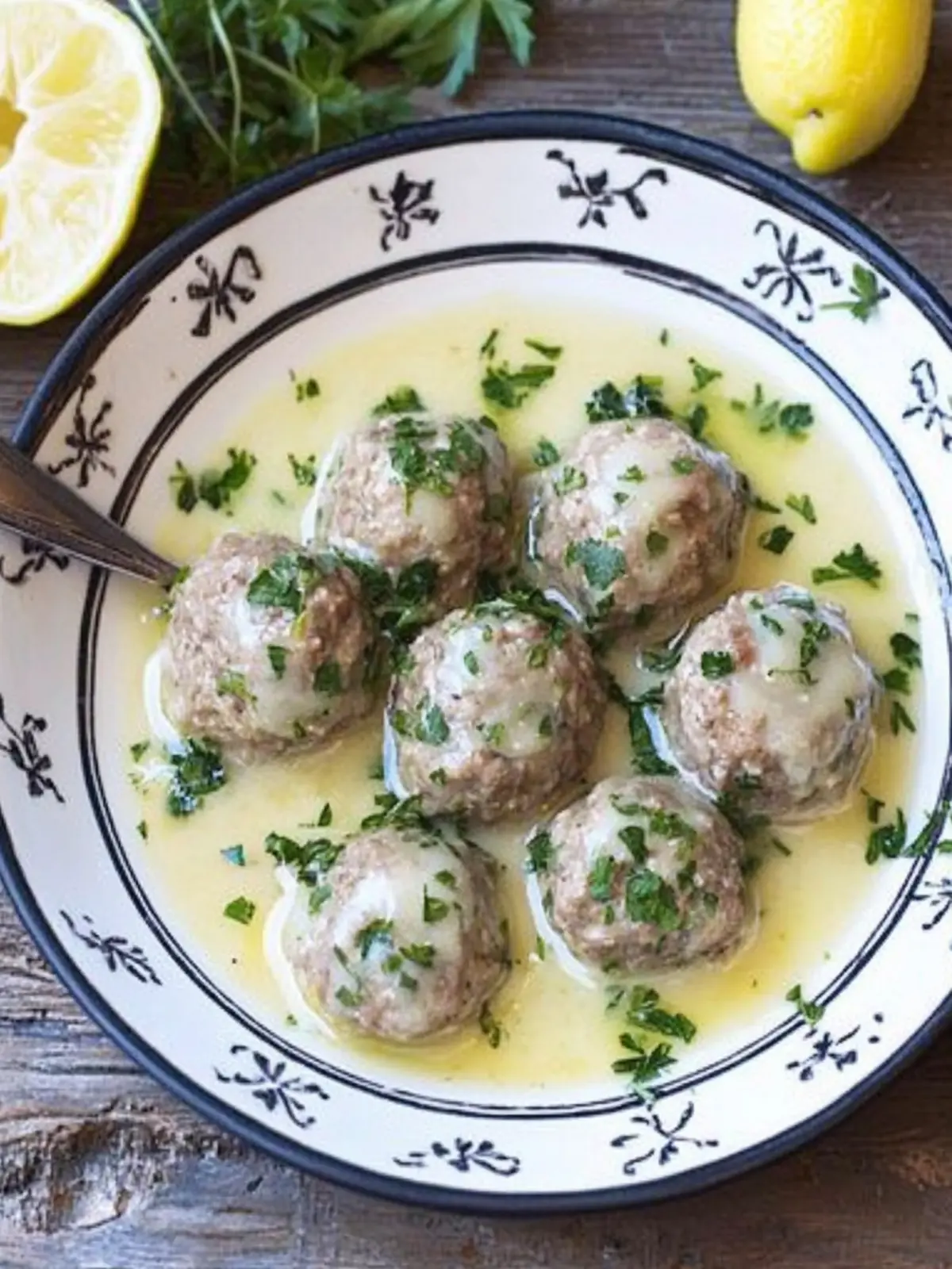 Savory Greek Meatballs in Lemon Sauce for Fresh Flavor Bliss 2 Greek Meatballs in Lemon Sauce
