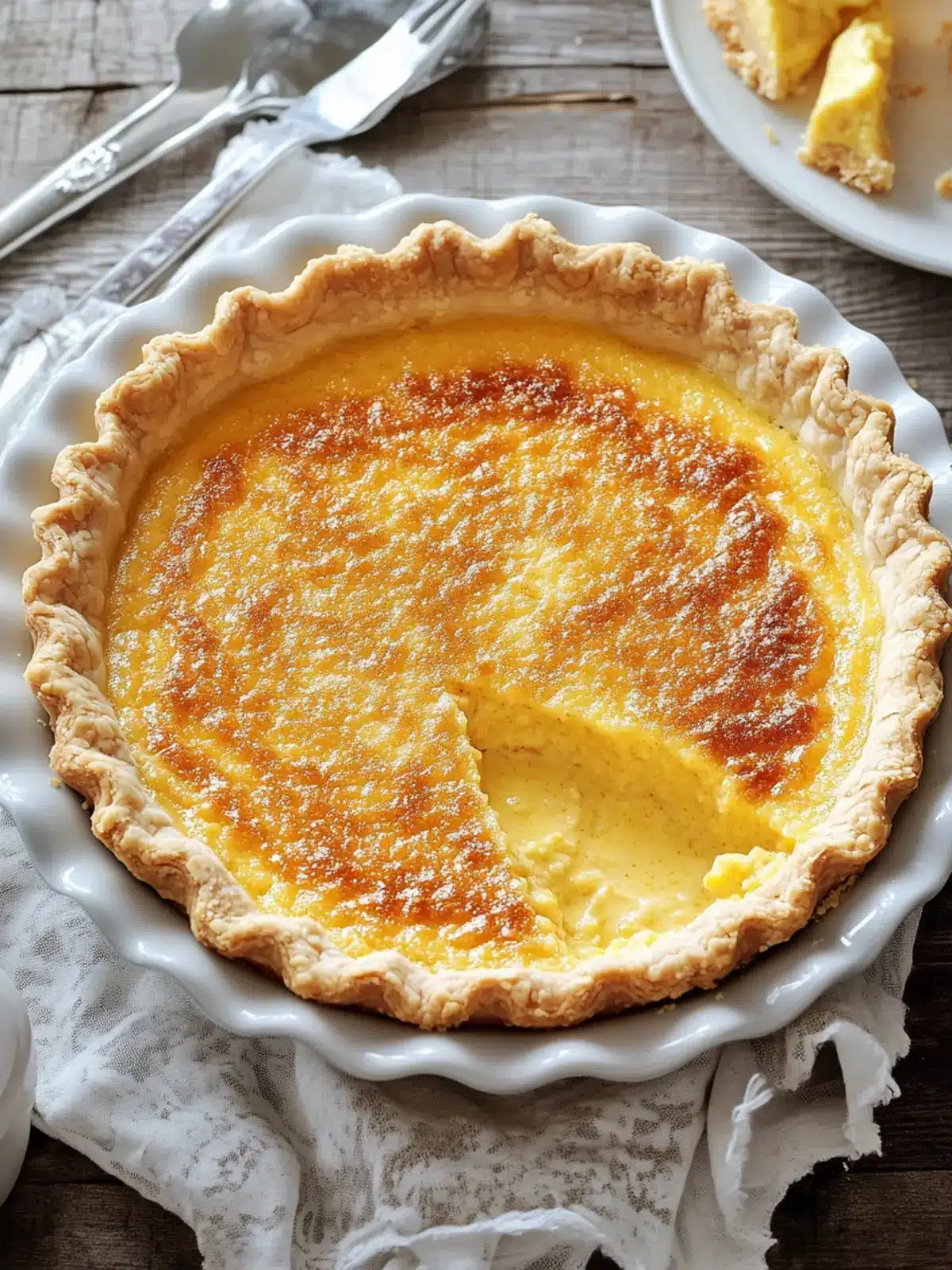 Perfectly Sweet Chess Pie: Easy Custard Pie with Cornmeal Magic 4 Chess Pie (Custard Pie with Cornmeal)