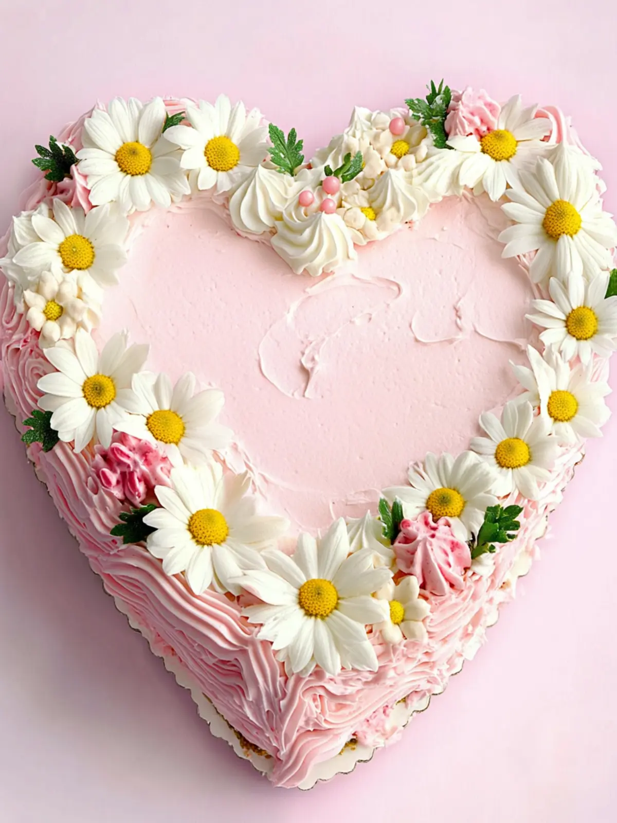 Delicious Daisy Chain Heart Cake for Celebrations and Love 2 Daisy Chain Heart Cake