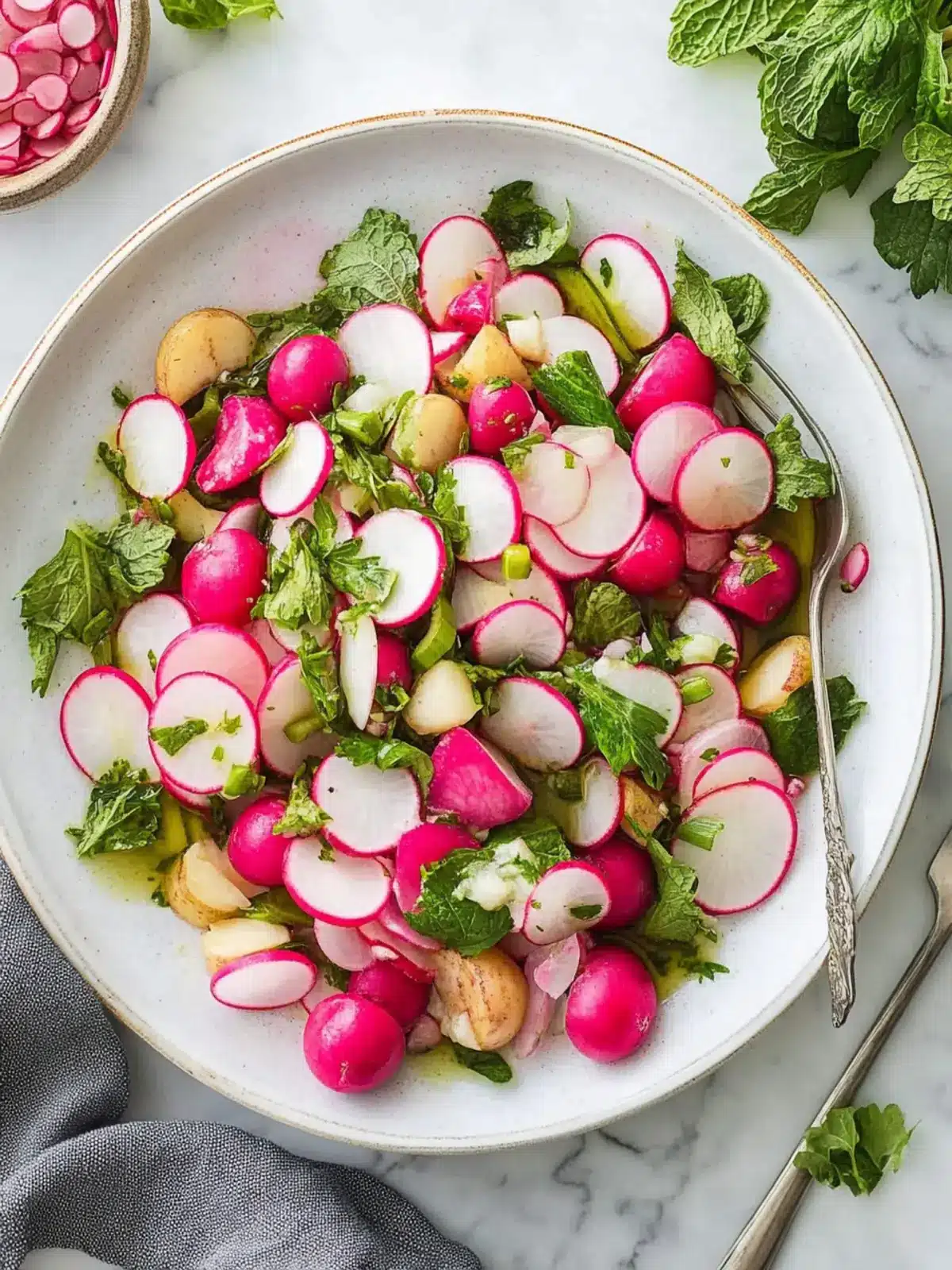 Refresh Your Day with Radish Salad and Green Pesto Bliss 2 Radish Salad