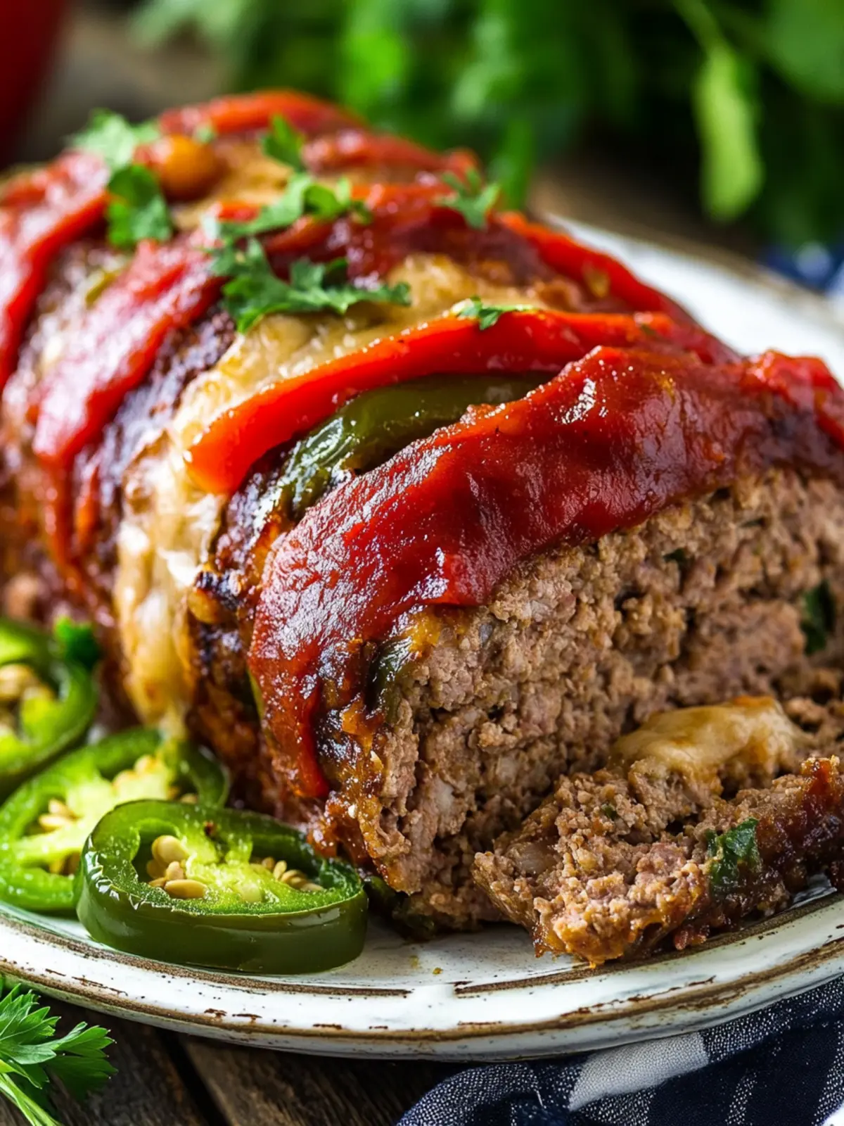 Jalapeno Popper Stuffed Meatloaf for a Flavor Explosion! 4 Jalapeno Popper Stuffed Meatloaf