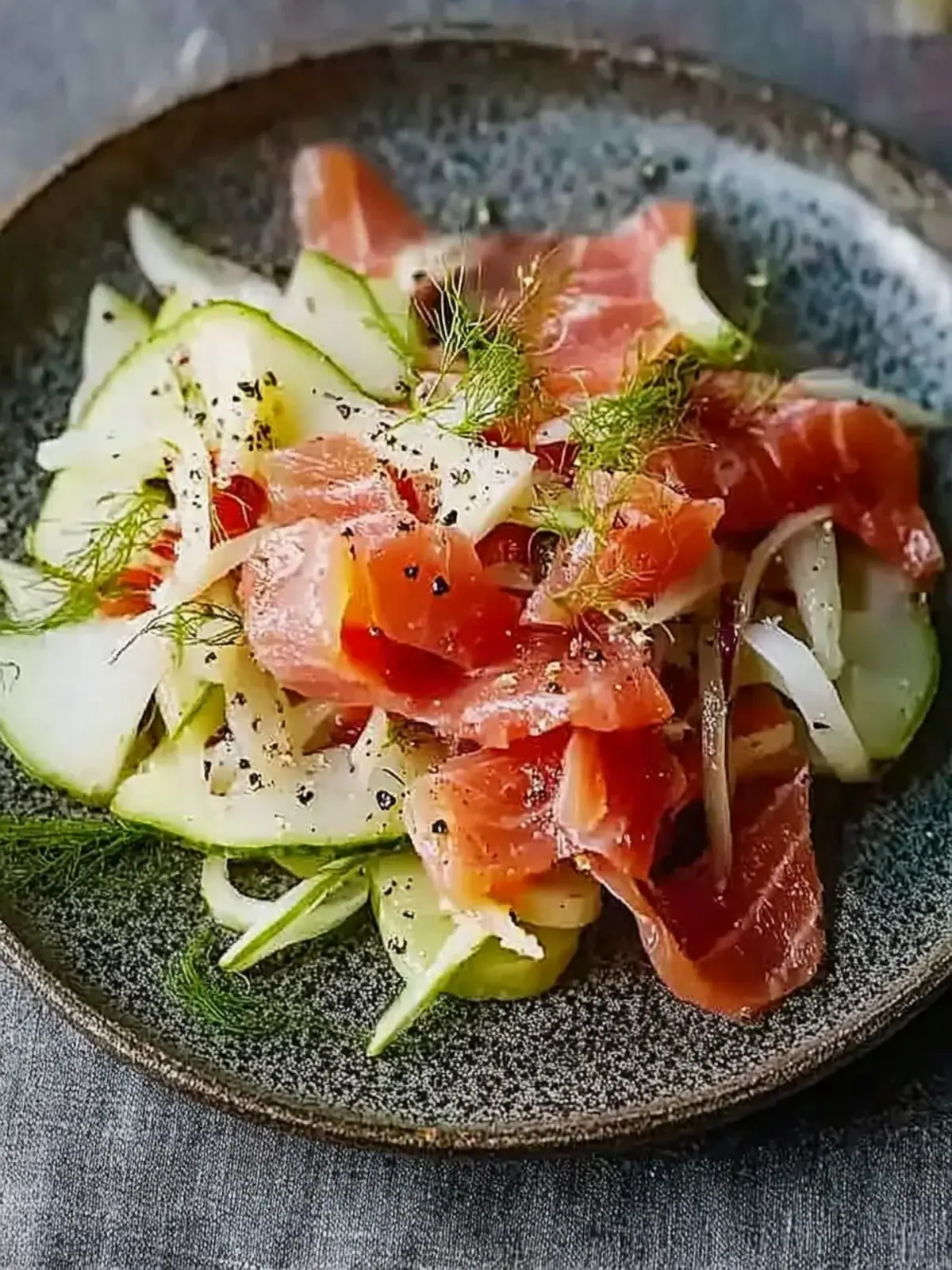 Gravadlax with Celeriac & Fennel Salad for Effortless Elegance 4 Gravadlax with celeriac & fennel salad