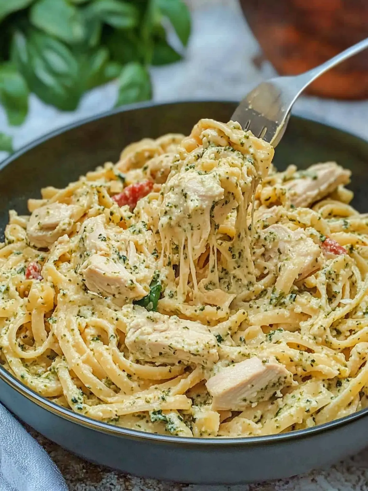 Irresistible Creamy Chicken Pesto Pasta in One Easy Pan 4 Creamy Chicken Pesto Pasta
