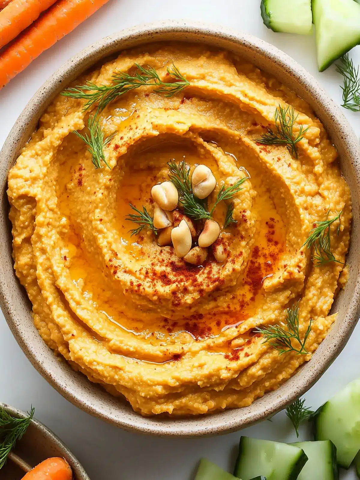 Irresistible Carrot Hummus: A Sweet and Spicy Twist 3 Carrot Hummus