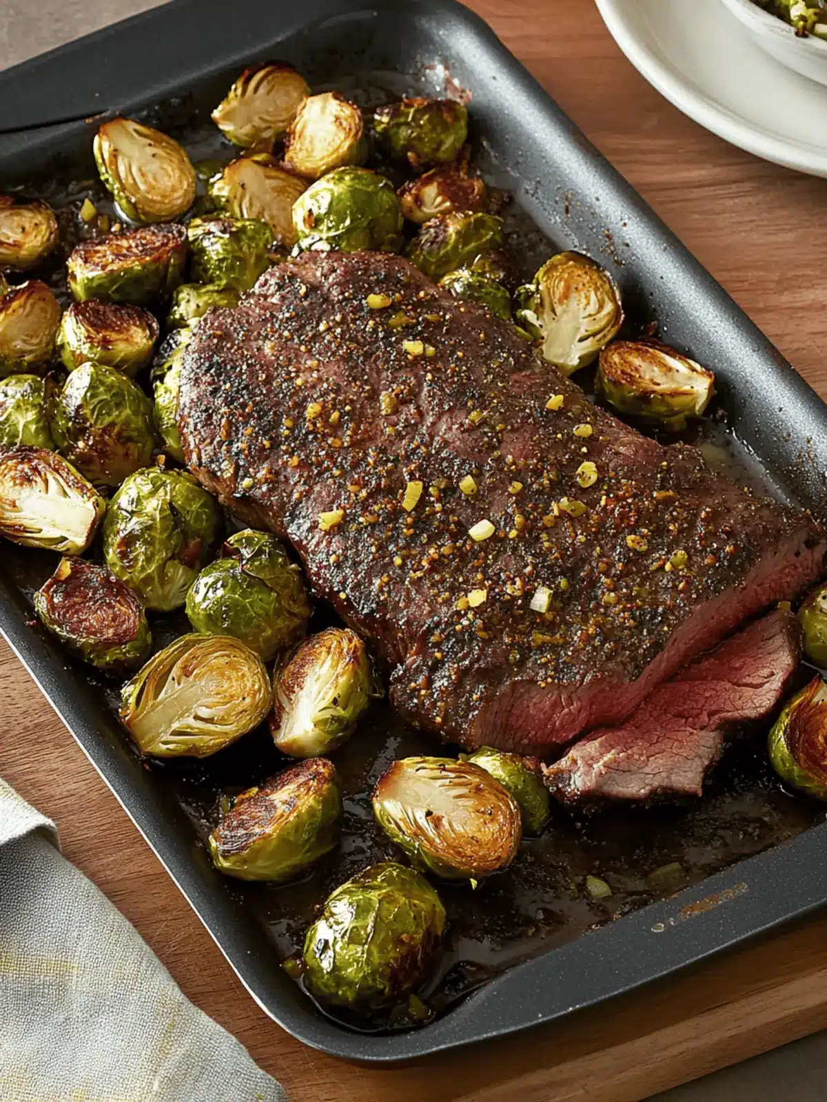 One Pan Roasted Beef Tri-Tip & Brussels Sprouts Magic 3 One Pan Roasted Beef Tri-Tip & Brussels Sprouts