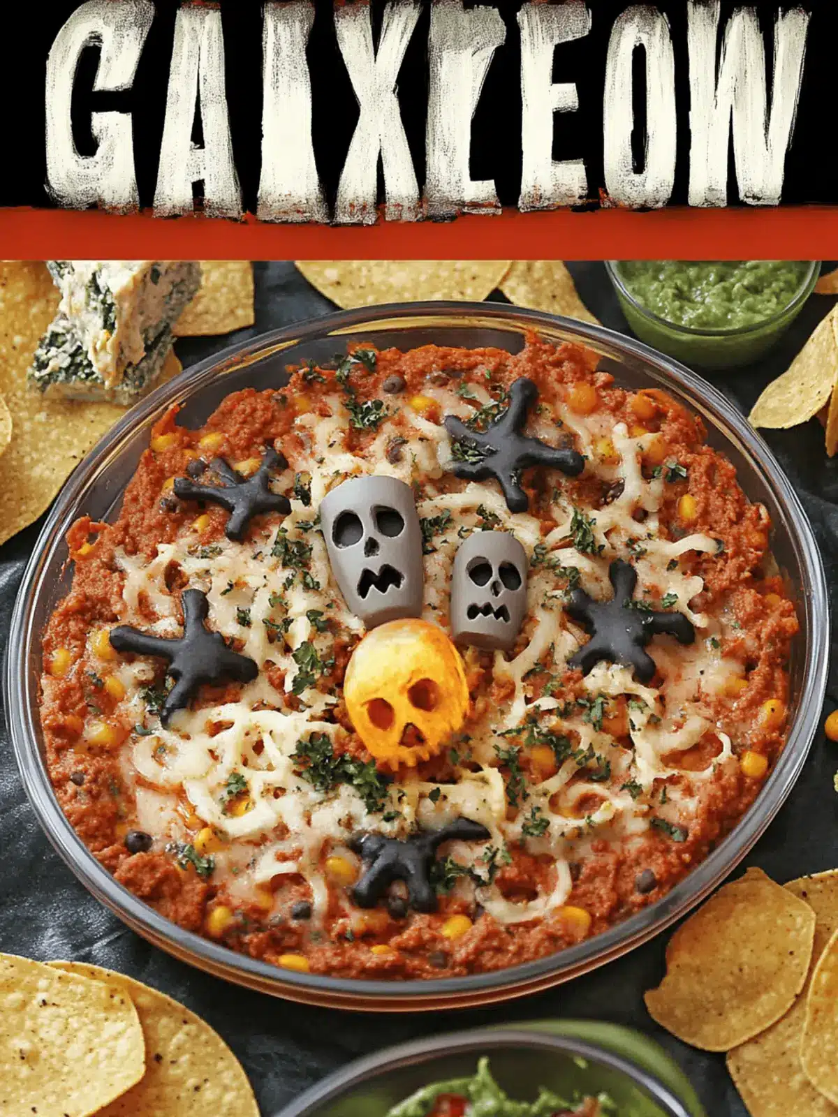 Graveyard Taco Dip: Spook Up Your Halloween Party 2 Graveyard taco dip