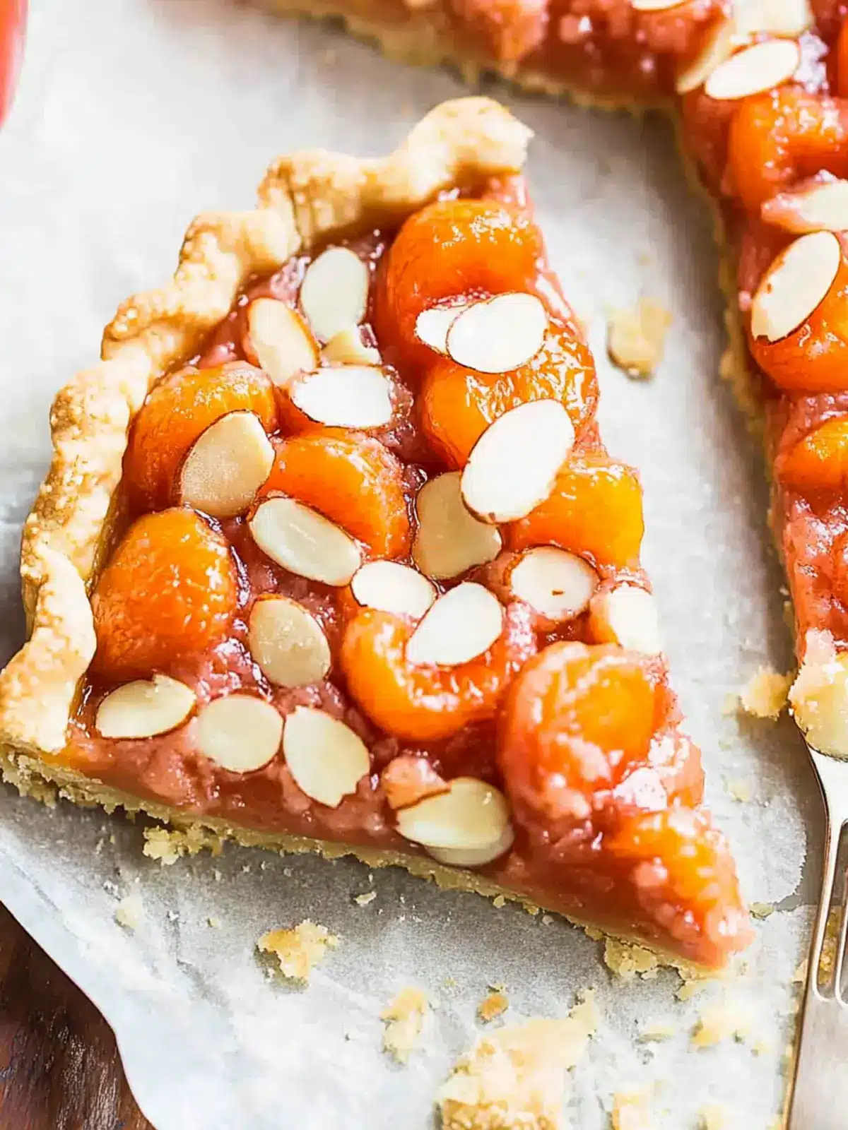 Delicious Apricot Almond Tart with Buttery Crumble Magic 2 Apricot Almond Tart